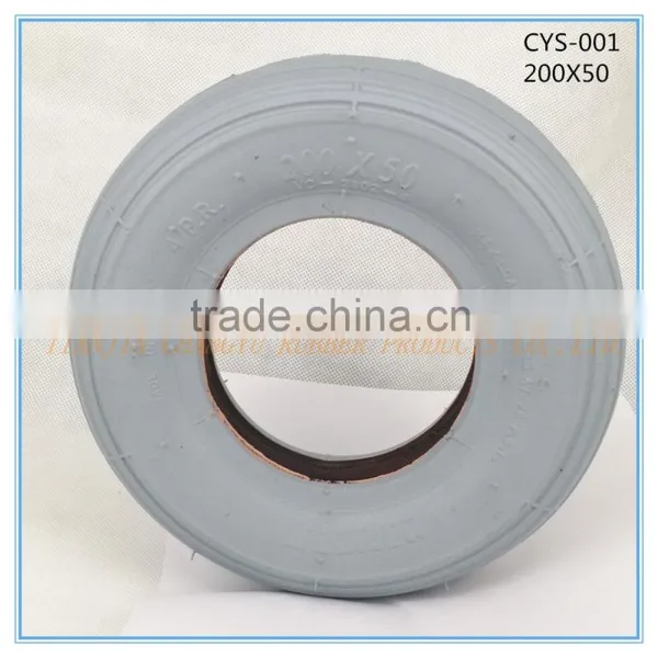 High Content Rubber Wheelchair Tyres 200X50 photo-2