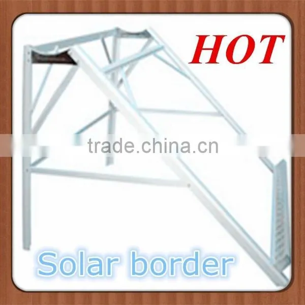 6063-T5 Anodized Silver AA10/AA15 Aluminum Solar Energy Frames MANUFACTURER China photo-2