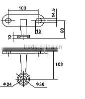 Fin Curtain Wall Glass Fitting Spider L210 Series photo-2