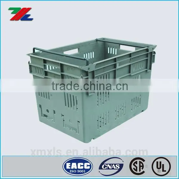 Euro Standards PP Plastic Turnover Box With Wheels / High Quality Wheels Plastic Turnover Box photo-3