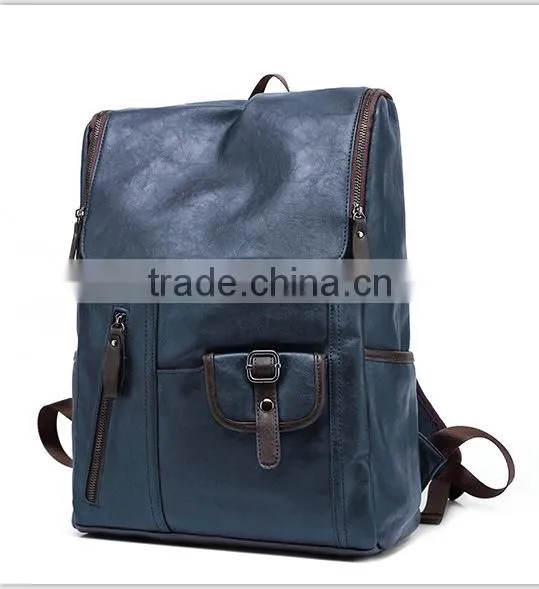 2015 Vintage Mens Leather Laptop Bag Backpack Quality Choice photo-2
