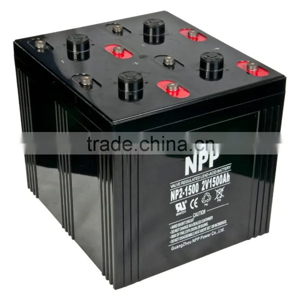 NPP High Capacity Lead Acid Battery 2V1500Ah For Solar System photo-3