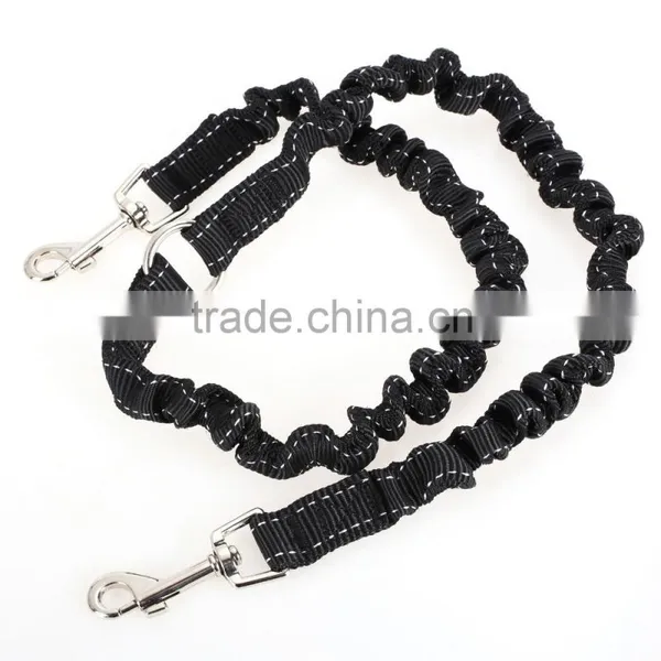 Homdox Pets Dog Leash Coupler Double Dog Walker Lead Elastic Two Dogs Leash Splitter AM002453 photo-2