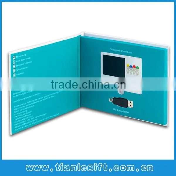 2014 Popular 3.5" Video Graphic Brochure Cards, Video Graphic Cards, Video Graphic Booklet