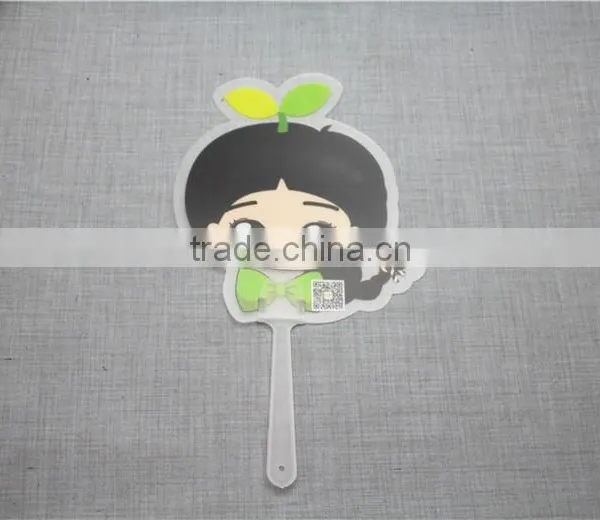 2016 Hot Selling pp Animal Print Hand Fan Small Hand Fan Advertising Fan for Children photo-2