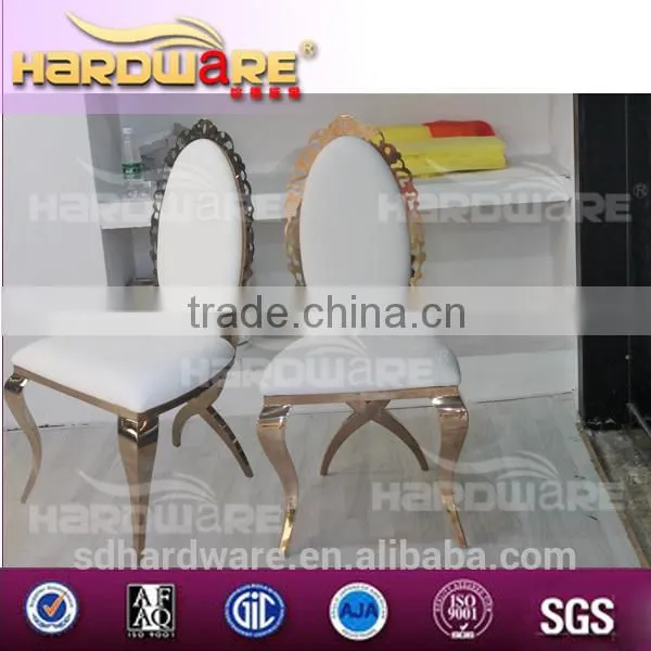 CHINA FOSHAN FURNITURE FLOWER SHAPE BACK DINING CHAIR FOR WEDDING photo-5