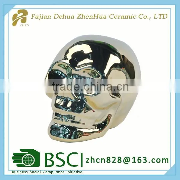 Halloween Skull Decoration Ceramic Custom Money Box photo-3