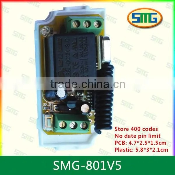 SMG-801V5 Long Range Wireless 12v Garage Door Remote Controller Transmitter Receiver photo-2