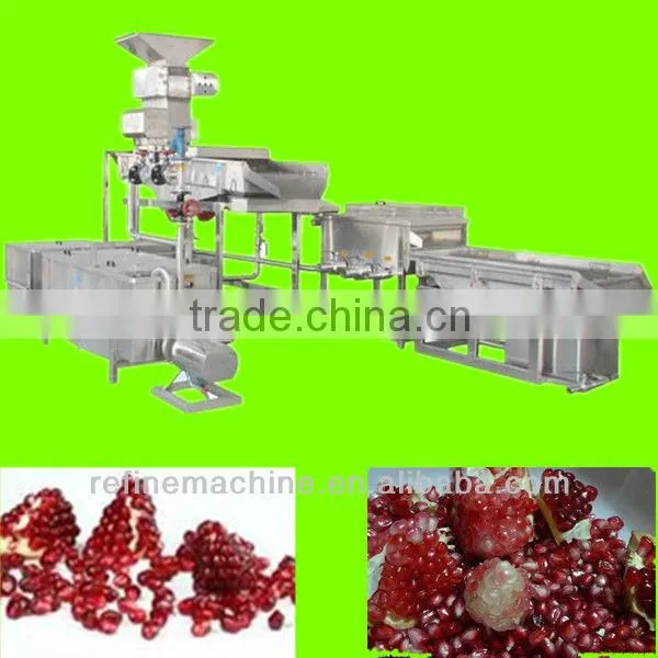 Pomegranate peel and seed separation unit