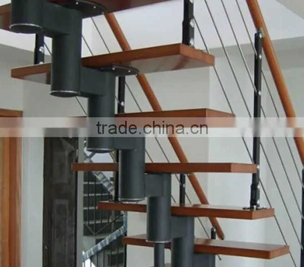 Prefabricated Carbon Steel/iron Wood Straight Stairas-YUDI Quality Choice photo-3