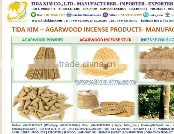 JOSS POWDER NATURAL AGARWOOD POWDER TIDA KIM INCENSE COILS CONES STICK CYLINDE RAW INCENSE RAW AGARBATTI IN BLACK WHITE