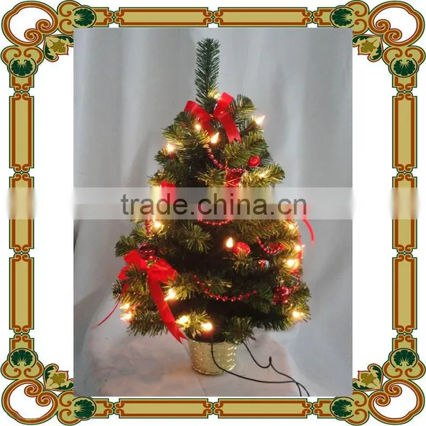60cm Mini Christmas Decorated Tree, Christmas Table Tree,USB Christnas Tree