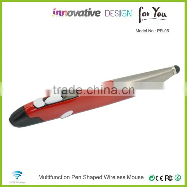 The Newest Business Gifts, Oem Wireless Optical Pen Mouse With Laser Pointer rf 2.4g photo-2