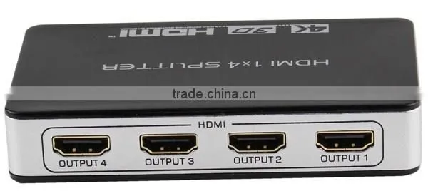 Full HD1080p HDMI Splitter 1X4 Home Video Split With Power Adapter Support 3D/4K*2K