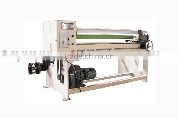 Cloth tape rewinding and cutting machine