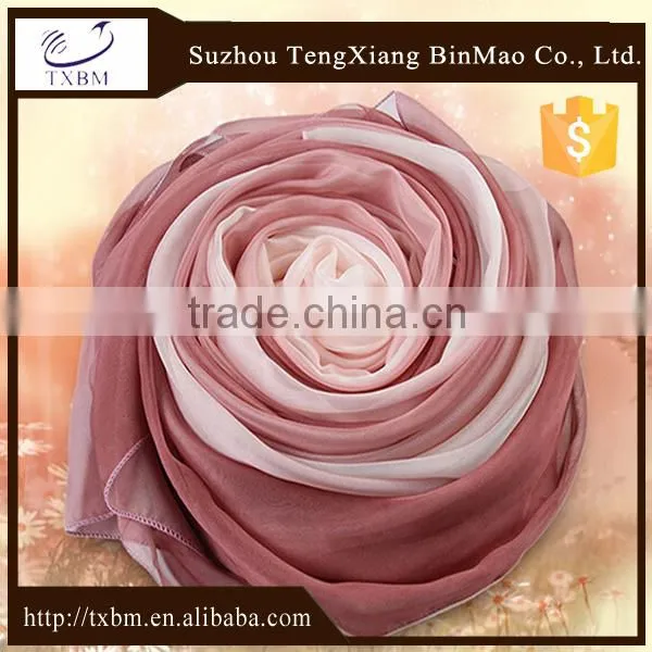 100%silk Multi-coloured Long Silk Scarves photo-2