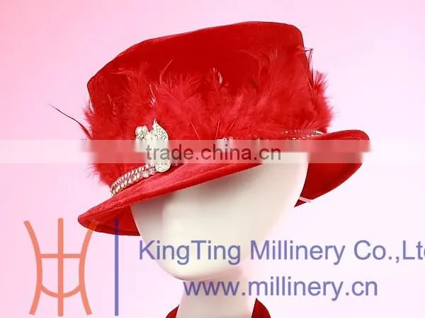 2015 Red Lady Fashion Cloche Hat photo-5