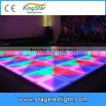 2016 China Cheap Beam Effect DMX 1*1m 3D LED Dance Floor Tile Stage Lighting For Sale Christmas Decorative DJ Disco Party photo-3