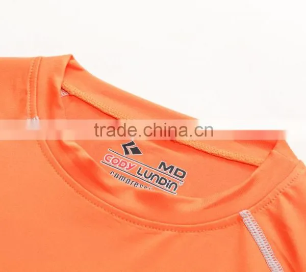 Heather Spandex Polyester Slim Dry Fit Plain Compress Sports T-shirt Mens Short Raglan Sleeve Gym t Shirt With Wholesale Price photo-4