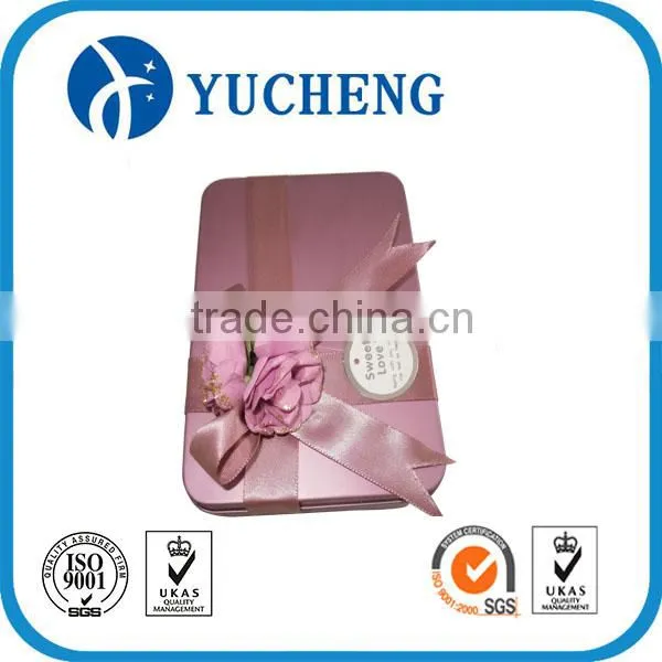 Wholesale Wedding Metal Gift Packaging Tin Can Withe Ribbon photo-2