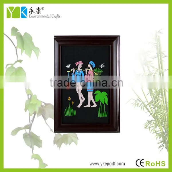 China Home Wall Art Decor Young Ladies Hand Made Wall Hanging Pictures photo-2