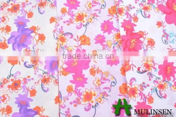 2016 Mulinsen New Arrival Shirt Fabric, Woven Printed Cotton Polyester Dress Fabric photo-4