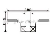 Two Person Office Computer Table Wooden Desk photo-4