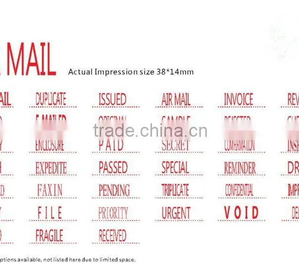 Pocket Stamp Name Stamp 38x14mm Self Inking Office Stamp photo-2