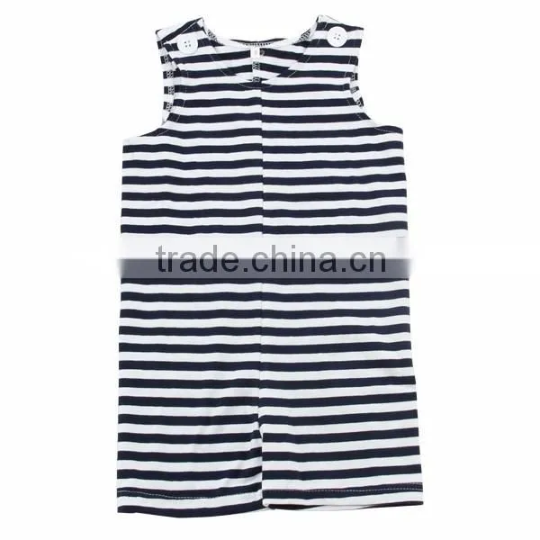 Wholesale 2016 Popular High Quality Soft Cotton Strip Fabric Baby Lime Striped Romper for Baby Girls photo-5