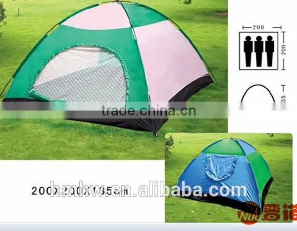 4 Person Single Layer Wind Resistant Camping Tent photo-4