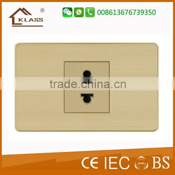 Alumiunm Material 2pin Multifunction Sockets, Universal Sockets for Gabon Market