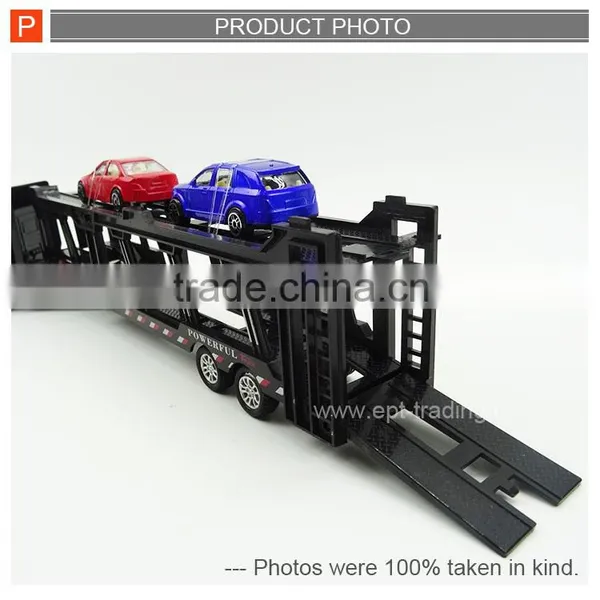 Collection Metal Car Pull Back Diecast Container Truck Toy photo-2