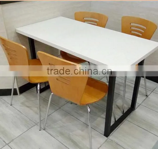 Solid Surface KFC Restaurant Table/hot Pot Table,artificial Marble Top Dining Table,Restaurant Table photo-3
