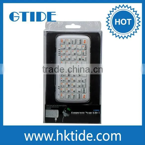 Bluetooth Mini Keyboard With Power Bank 5000mah for Iphone5/5s/6/6plus photo-2