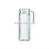 1L Glass Juice Jug,water Can With Handle