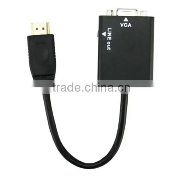 HDMI to VGA With Audio Output Cable Adapter Lead for HDTV PC PS3 photo-3