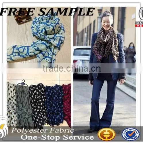 Scarf and Shawl 2016 Fashion Printing Scarf Voile Scarf