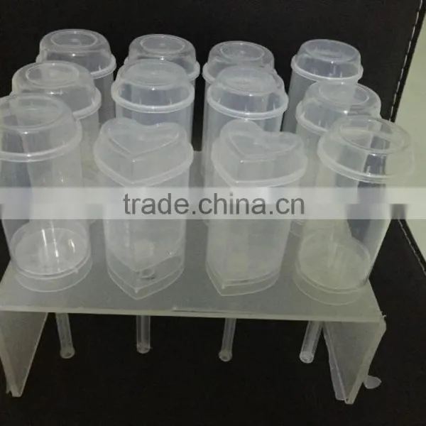 Christmas Hot Selling Round or Heart Shape PP Cake Decoration Tubes With Lid photo-6