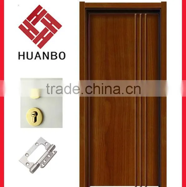 PVC Veneer MDF Carved Solid Wooden Door