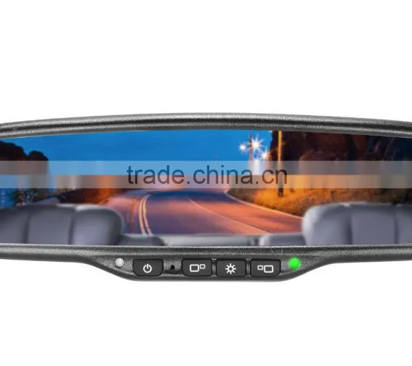 Dual 4.3 Inch Screen Car Rearview Mirror Monitor With Reverse Camera photo-4