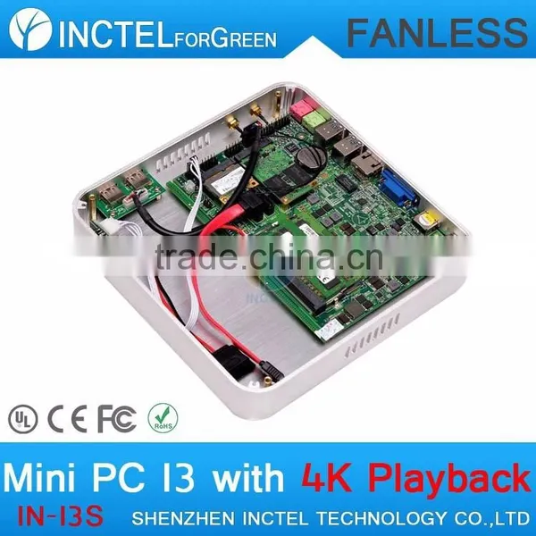Fanless Intel Core I3 4k Computer Mini PC Thin Client photo-5