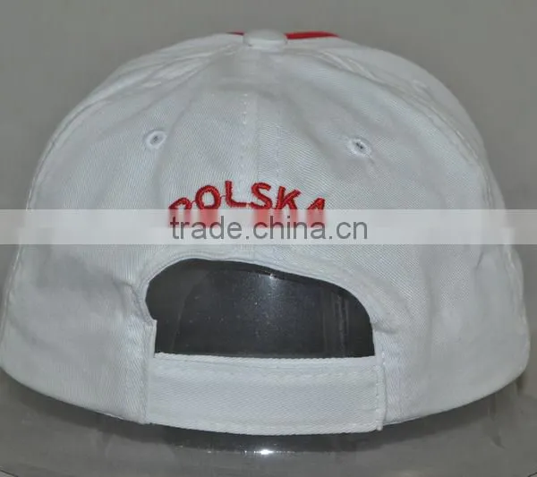 Guangzhou Hat Factory Professional Custom 100% Cotton White/red Promotional Baseball Cap photo-3
