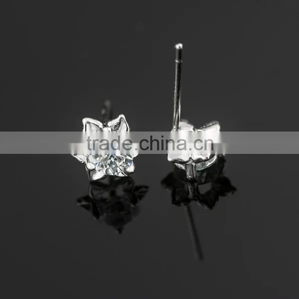 Fashion Jewelry Wholesale 925 Sterling Silver AAAAA Cubic Zirconia Stud Earring photo-5