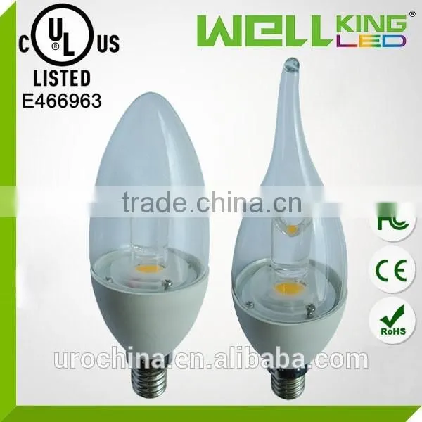 Hot Sell CUL Approved 3w 5w E12 E14 Led Candle Lamp photo-3