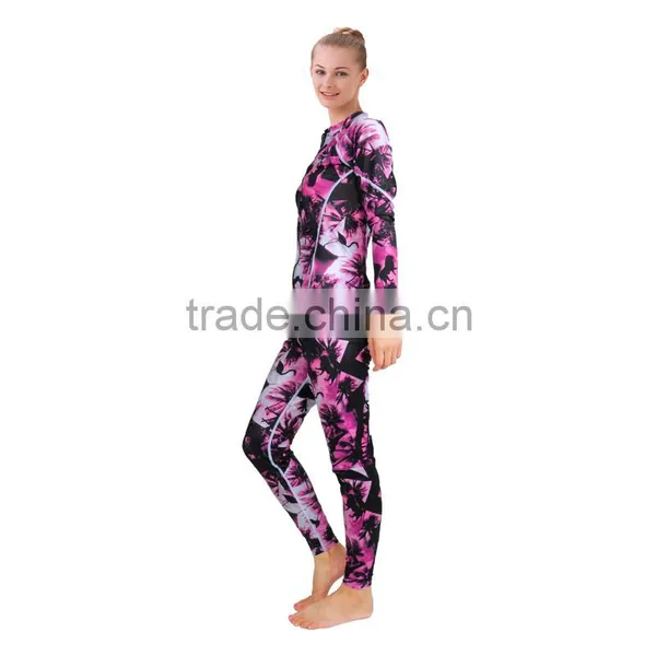 OEM Ladies Camouflage Lycra Rash Guard With UV Protection photo-3