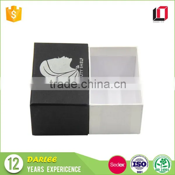 Hot Sale High Quality Hot Stamping Custom Paper Black Small Gift Box With Lids photo-4