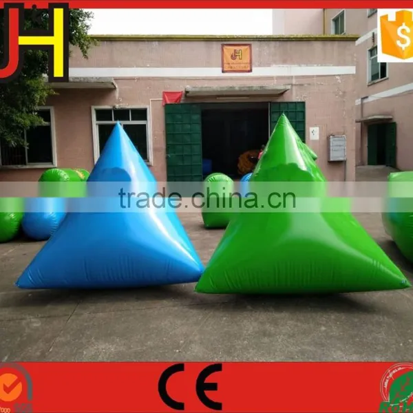 Customized Green&Blue Inflatable Paintball Bunker For Paintball Arena Game photo-4