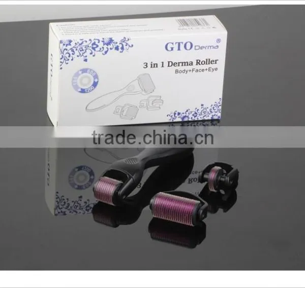 Face Roller 180/600/1200 Titanium Needles Derma Roller 3 IN 1 photo-2
