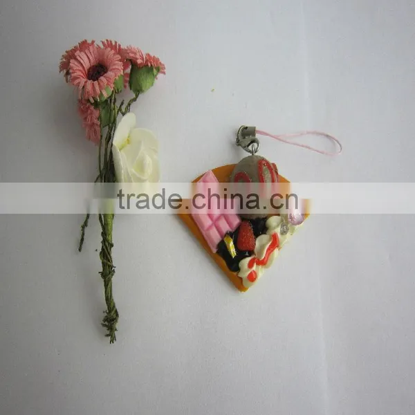 Lifelike Fake Food Fake Pizza Key Chain photo-2