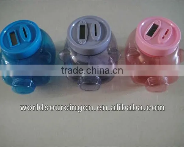 Digital Coin Bank, Piggy-shaped Digital Coin Bank, Electronic Saving Box